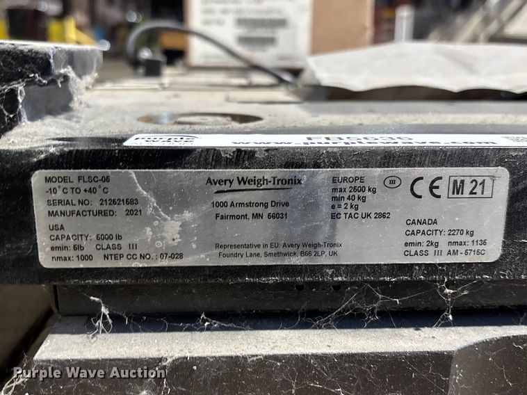 image for item FB5636 2021 Avery Weigh-Tronix FLSC-05 forklift Scale