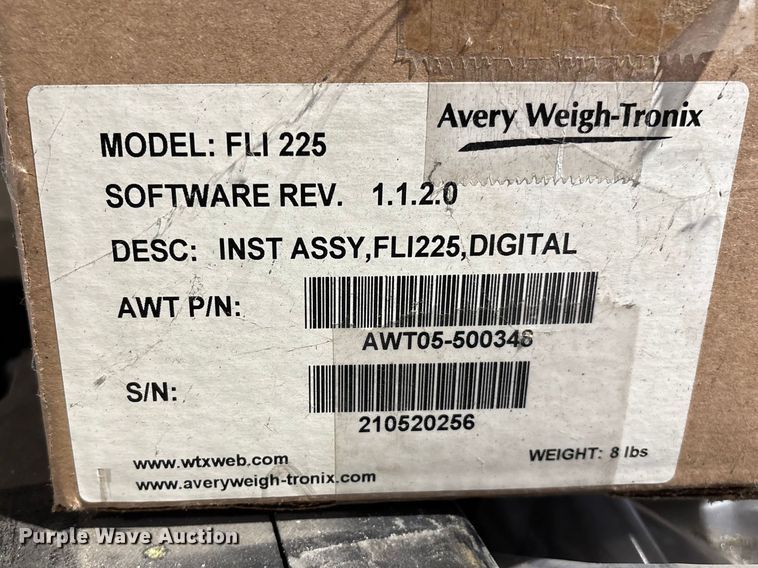 image for item FB5636 2021 Avery Weigh-Tronix FLSC-05 forklift Scale
