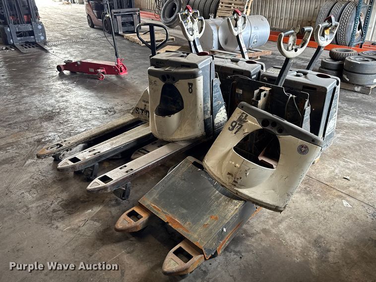 (5) Crown WP3035-45 electric pallet jacks