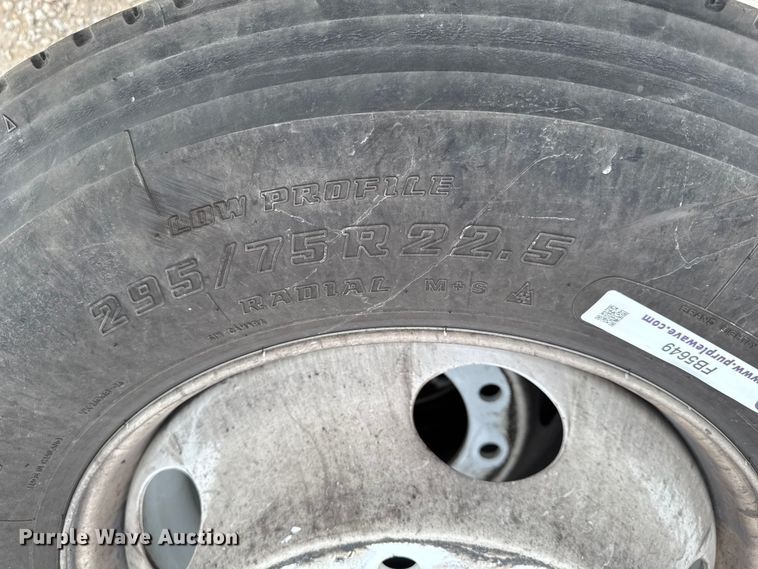 image for item FB5649 (4) Bridgestone M726ELA 295/75R22.5 tires and wheels