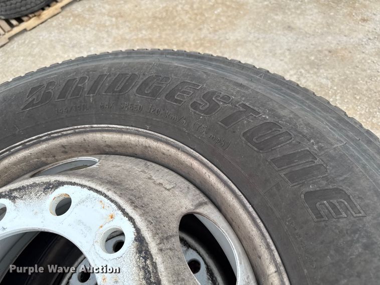 image for item FB5649 (4) Bridgestone M726ELA 295/75R22.5 tires and wheels