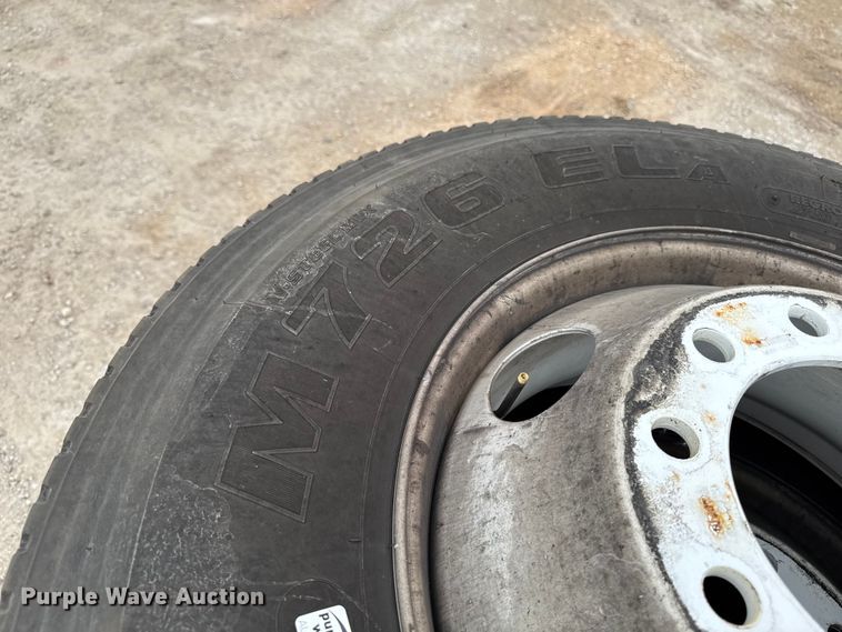 image for item FB5649 (4) Bridgestone M726ELA 295/75R22.5 tires and wheels