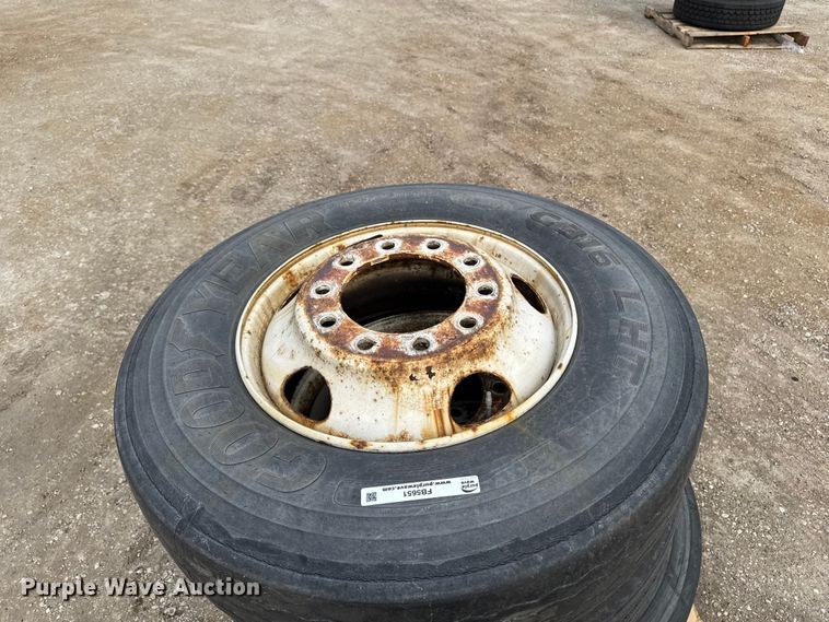 image for item FB5651 (4) 295/75R22.5 tires and wheels