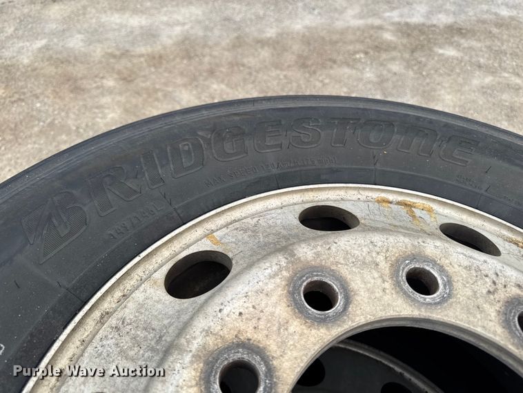 image for item FB5653 (4) Bridgestone 295/75R22.5 tires and wheels