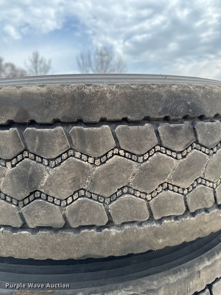 image for item FB5655 (4) Bridgestone M726ELA 295/75R22.5 tires and wheels