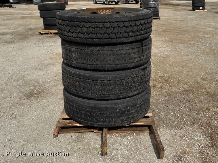 image for item FB5658 (4) 295/75R22.5 tires and wheels