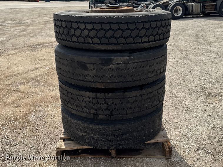 image for item FB5658 (4) 295/75R22.5 tires and wheels