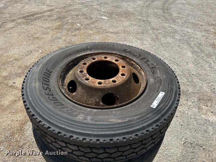 image for item FB5658 (4) 295/75R22.5 tires and wheels