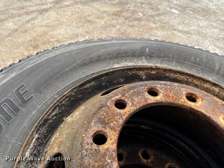 image for item FB5658 (4) 295/75R22.5 tires and wheels