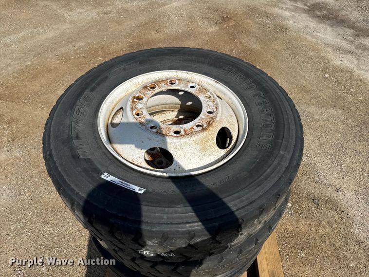 image for item FB5660 (3) 295/75R22.5 tires and wheels