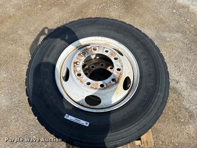 image for item FB5660 (3) 295/75R22.5 tires and wheels