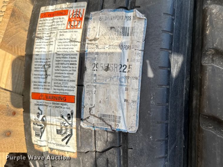 image for item FB5660 (3) 295/75R22.5 tires and wheels