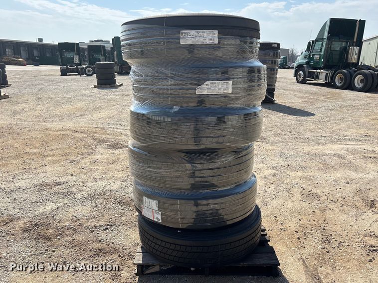 image for item FB5669 (6) Bridgestone 295/75R22.5 tires and wheels