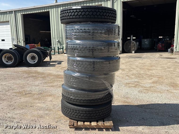 image for item FB5670 (7) Bridgestone 295/75R22.5 tires and wheels