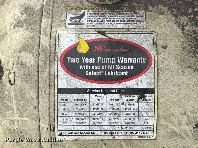 image for item FB5671 Ingersoll Rand 2545E10V air compressor