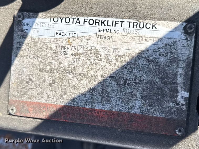 image for item FB5683 (8) Toyota forklifts