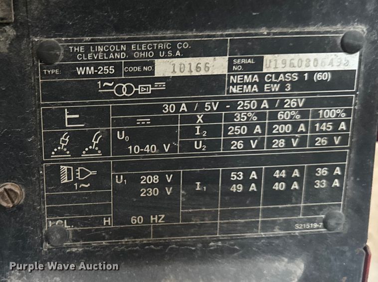 image for item FB5686 (2) Lincoln Electric MIG welders