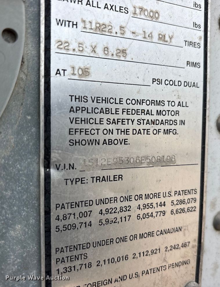 image for item FG1106 2006 Strick Commercial Trailer dry van trailer