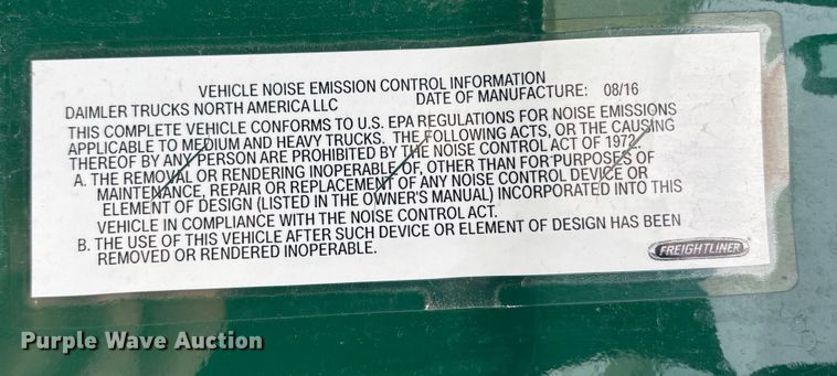 image for item FG1125 2017 Freightliner Cascadia 125 semi truck