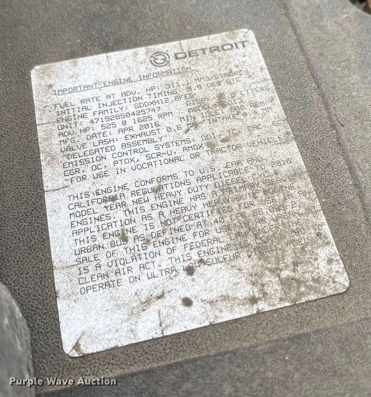 image for item FG1147 2017 Freightliner Cascadia 125 semi truck