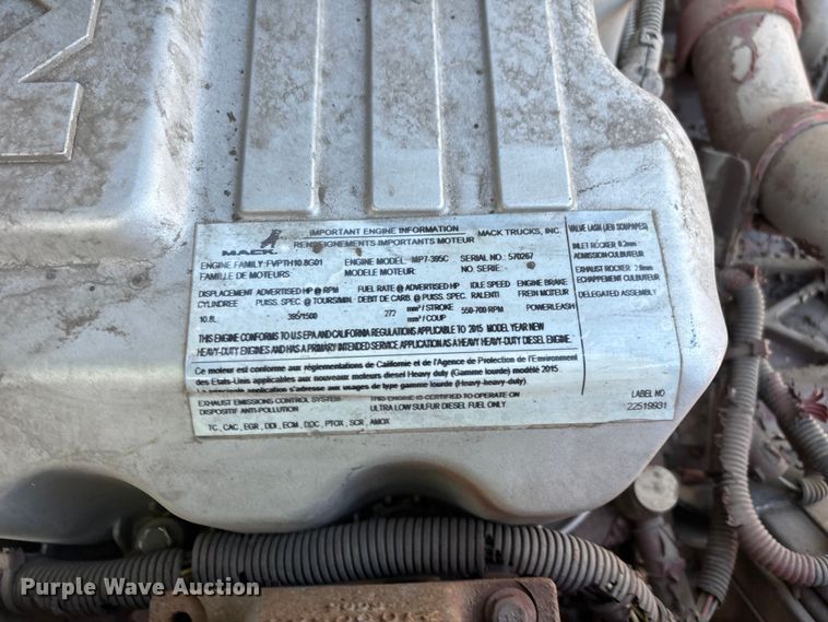 image for item YA2288 2016 Mack CXU613 semi truck