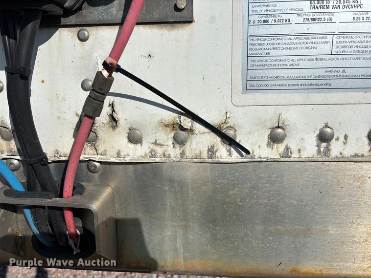 image for item YA2302 2014 Wabash dry van trailer