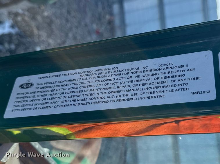 image for item YA2316 2016 Mack CXU613 semi truck