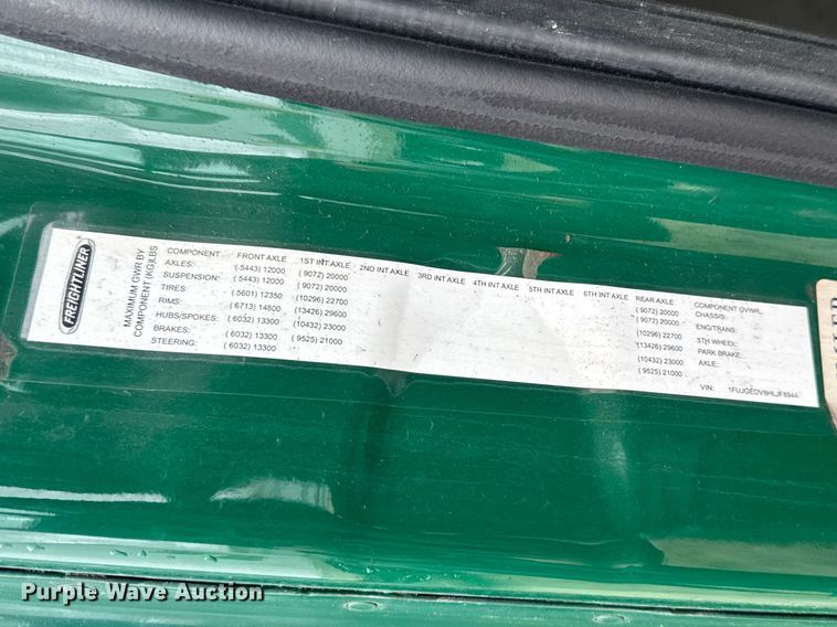 image for item YA2396 2017 Freightliner Cascadia 125 semi truck