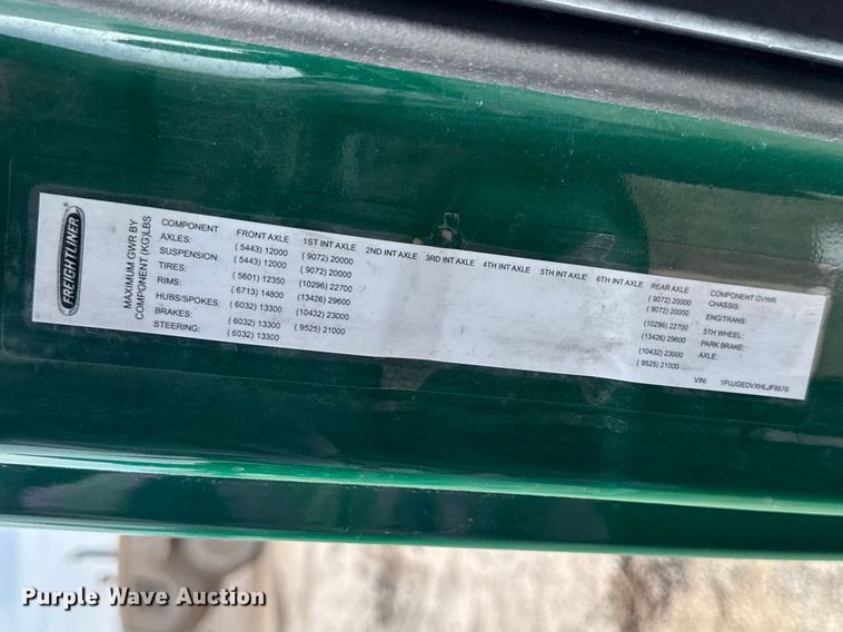 image for item YA2412 2017 Freightliner Cascadia 125 semi truck