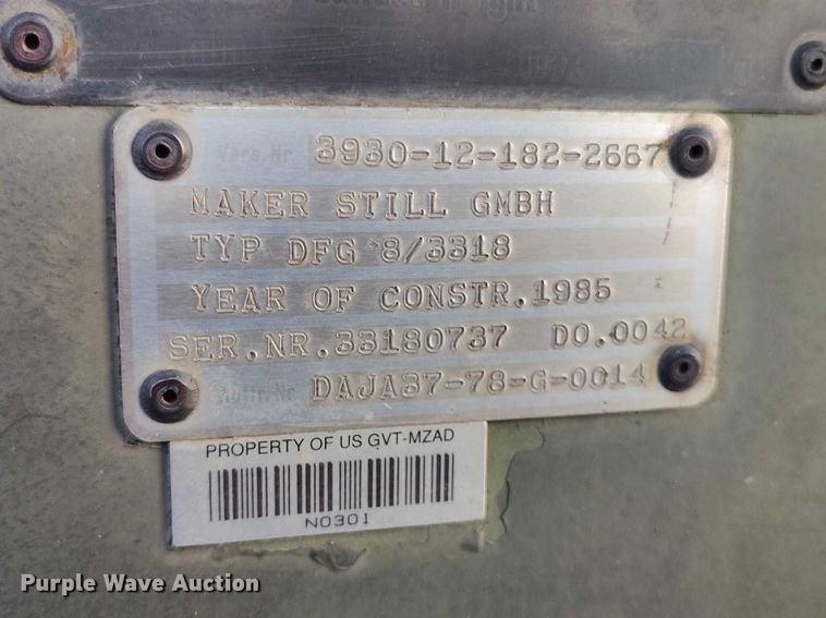 image for item DT0988 1985 Still DFG 8/3318 forklift