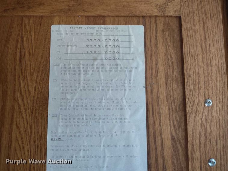 image for item DT0999 1997 Jayco 2630 camper