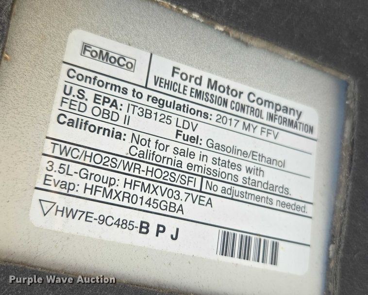 image for item DU2716 2017 Ford Taurus 