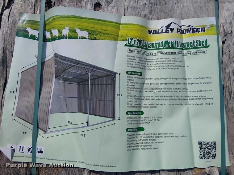 image for item DU3049 Valley Pioneer MSC1220F livestock shed