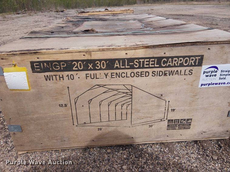 image for item DU3067 Valley Pioneer MSC2030F steel carport