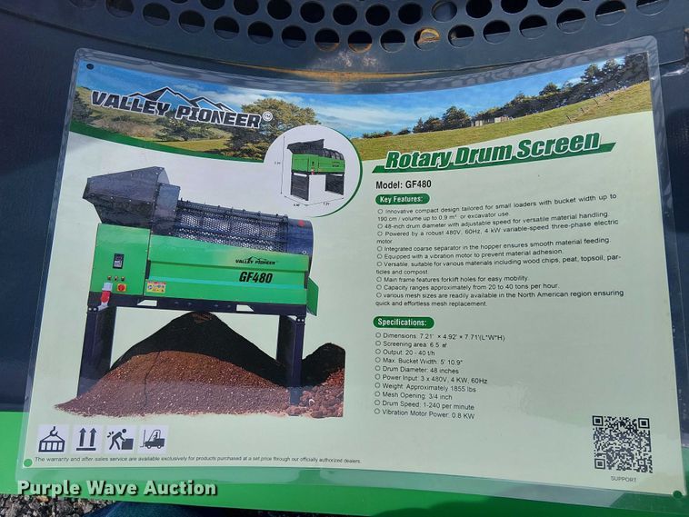 image for item DU3071 Valley Pioneer GF480 trommel screen