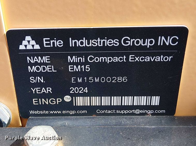 image for item DU3093 2024 EINGP EM15 mini excavator