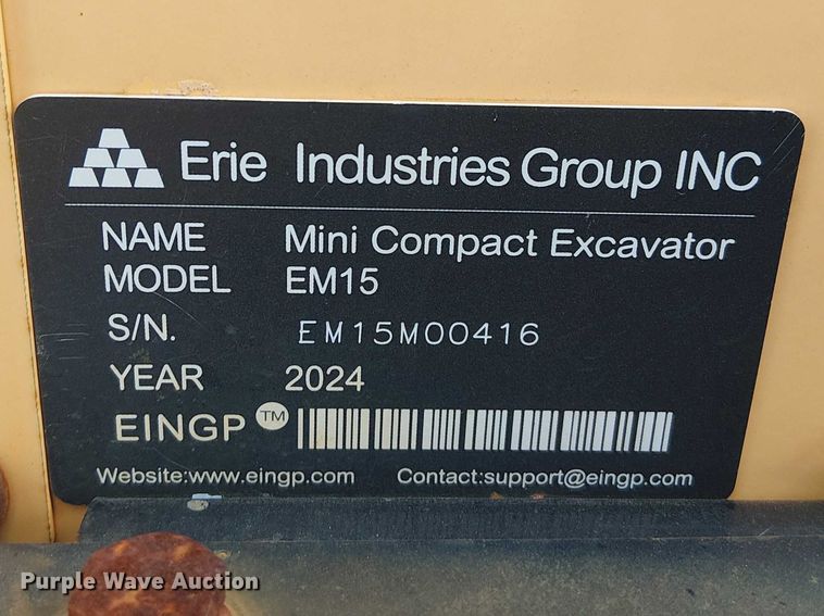 image for item DU3095 2024 EINGP EM15 mini excavator