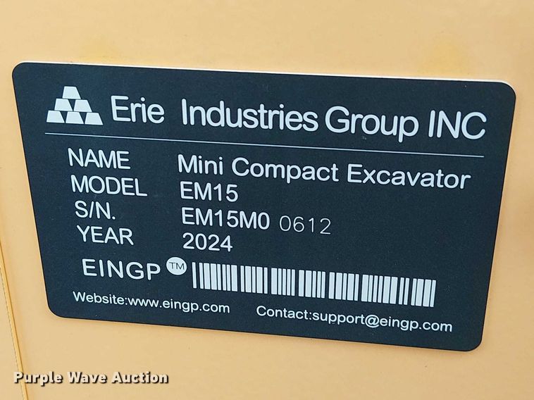 image for item DU3097 2024 EINGP EM15 mini excavator