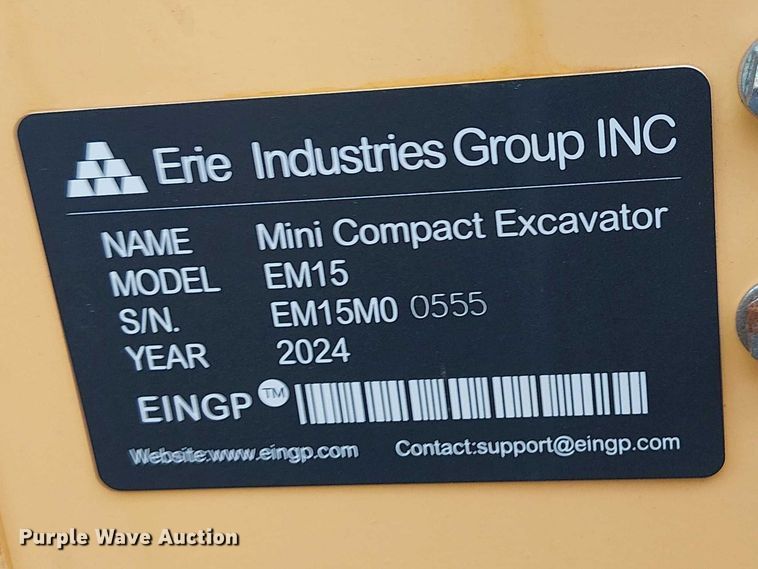 image for item DU3098 2024 EINGP EM15 mini excavator
