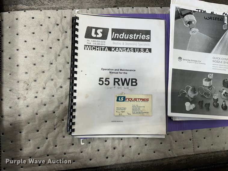 image for item DV0876 LS Industries 55RWB parts washer