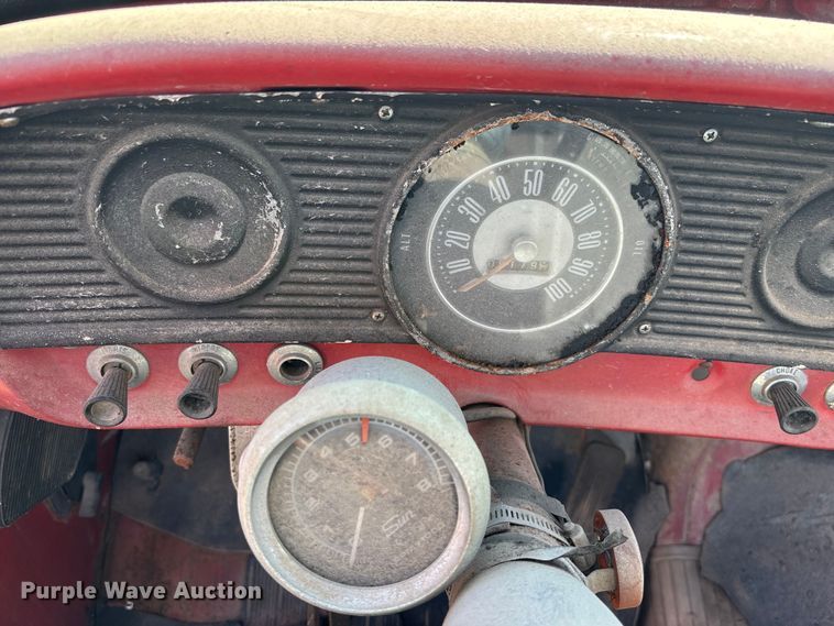 image for item EA4659 1965 Ford F100 pickup truck cab and chassis