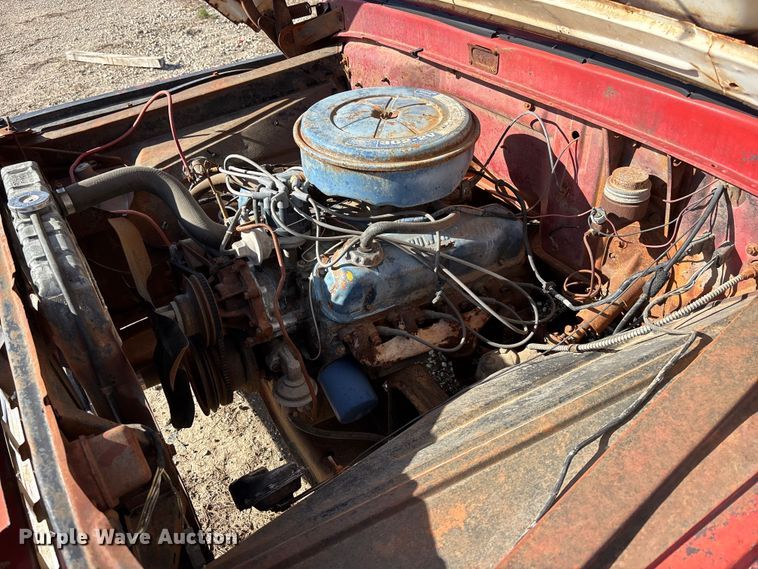 image for item EA4659 1965 Ford F100 pickup truck cab and chassis