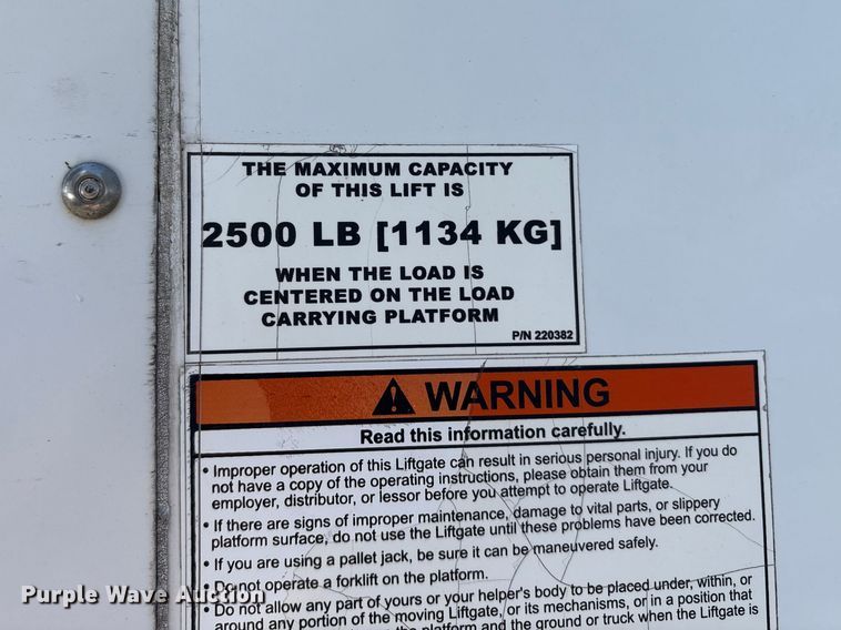 image for item EC8280 2017 Isuzu NRR box truck