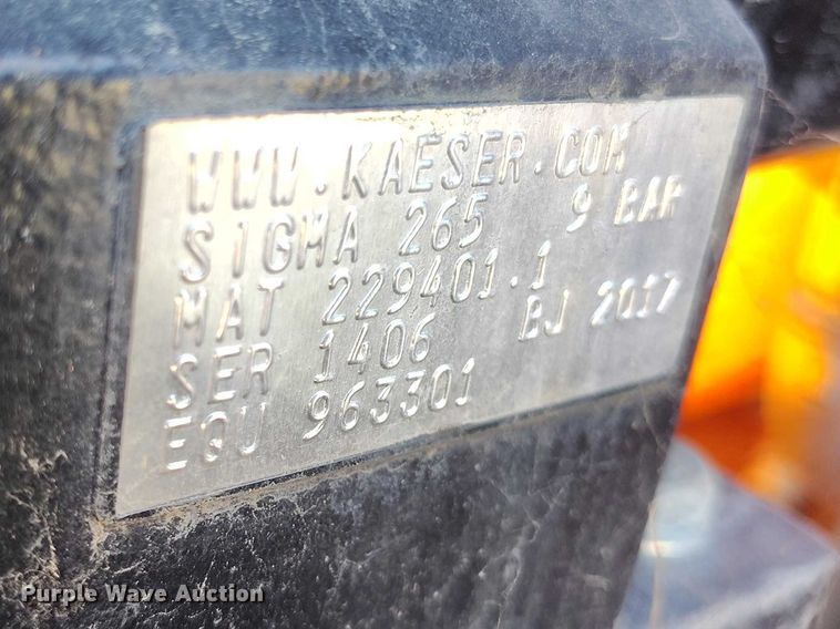 image for item EC8304 2017 Kaeser M58 Utility air compressor