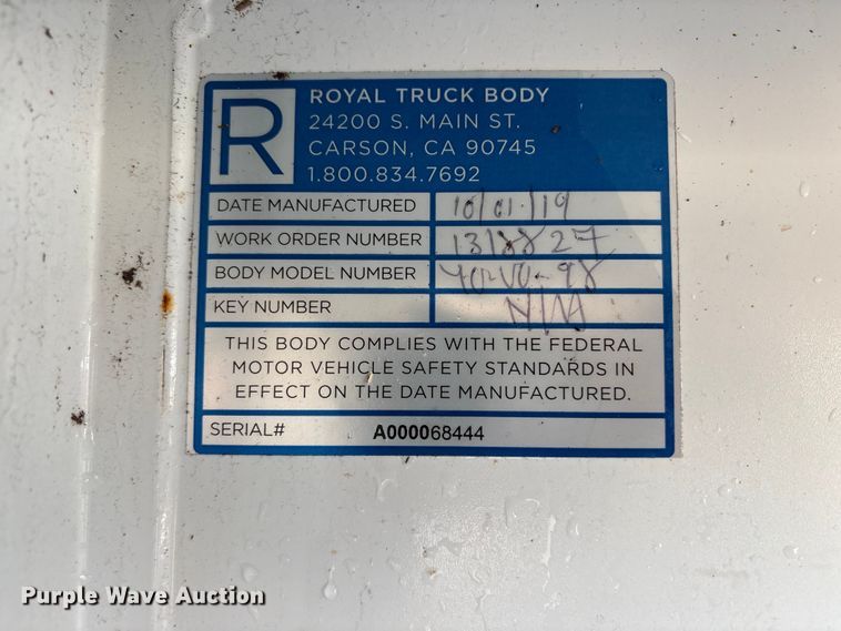 image for item EC8311 2019 Ford F250 Super Duty Ext. Cab utility bed pickup truck