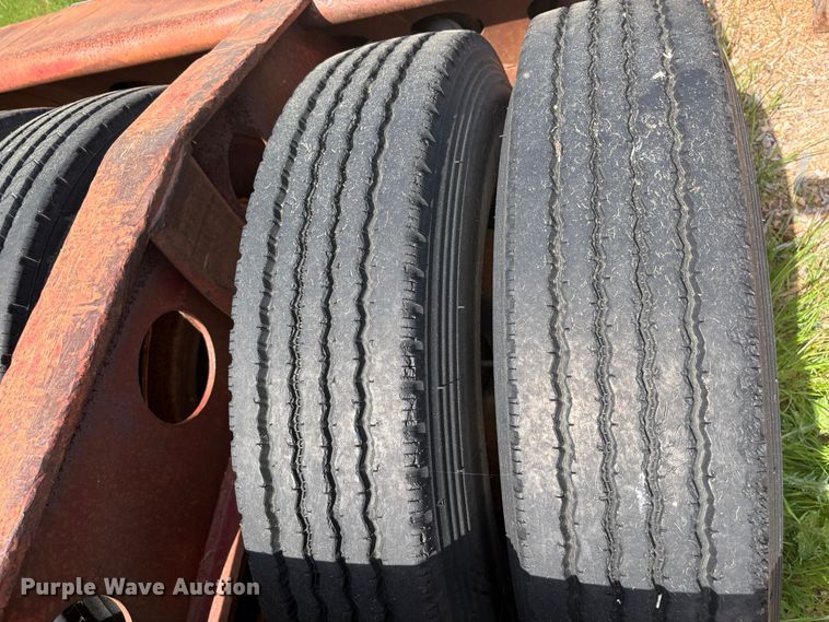 image for item EC8320 1977 Cozad lowboy equipment trailer