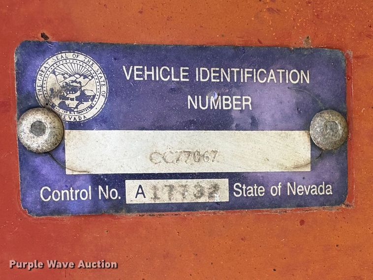 image for item EC8320 1977 Cozad lowboy equipment trailer