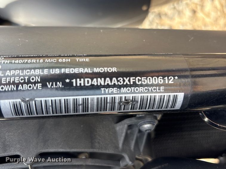 image for item EC8325 2015 Harley-Davidson Street 500 motorcycle