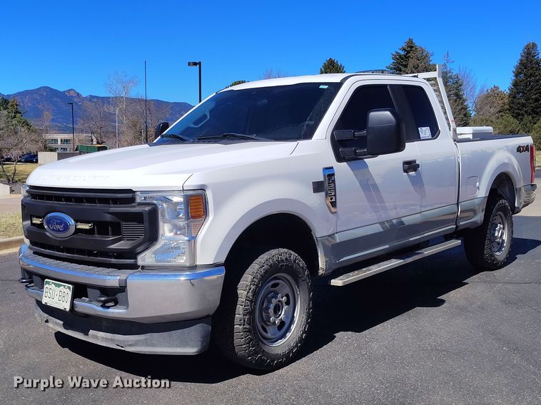 image for item EC8987 2021 Ford F250 Ext. Cab pickup truck
