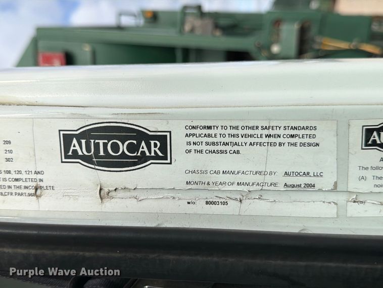 image for item ED5191 2005 Autocar Xpeditor refuse truck